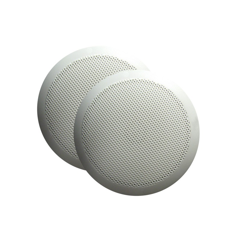 White Majestic SPK60 6" Ultra Slim Marine Speaker Pair