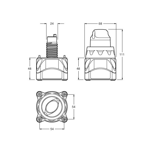 Hella 275 Amp Heavy Duty Battery Switch 2 Position - 4722
