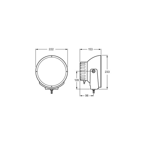 Hella 24V Predator High Boost iX 35W XGD Spread Beam - 1388-24v