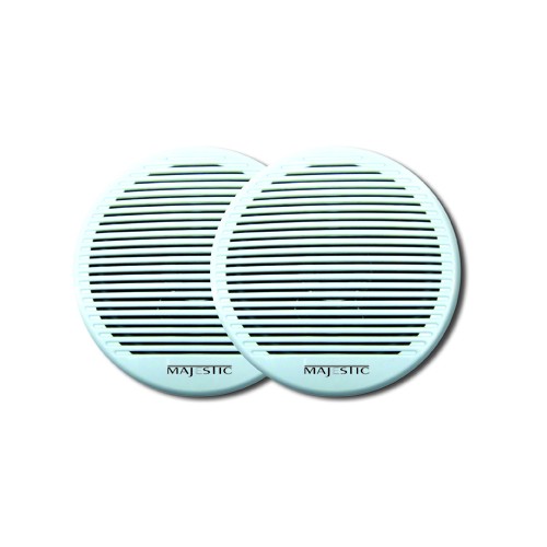 Majestic White SPK240 6" Dual Cone Speaker Pair