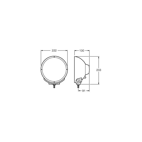 Hella 12V 100W Rallye FF 4000 Wide Cornering Fog Lamp - 1165