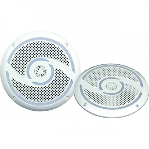 RV Media 6 Inch Waterproof Outdoor Speaker Pair - White