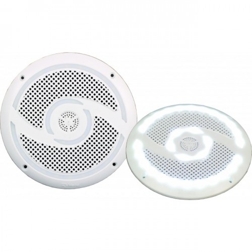 RV Media 6 Inch LED Waterproof Outdoor Speaker Pair