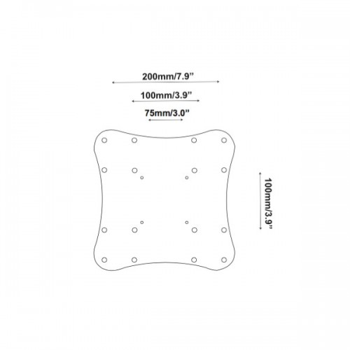 Majestic Adaptor Plate for 200x100 VESA Conversion