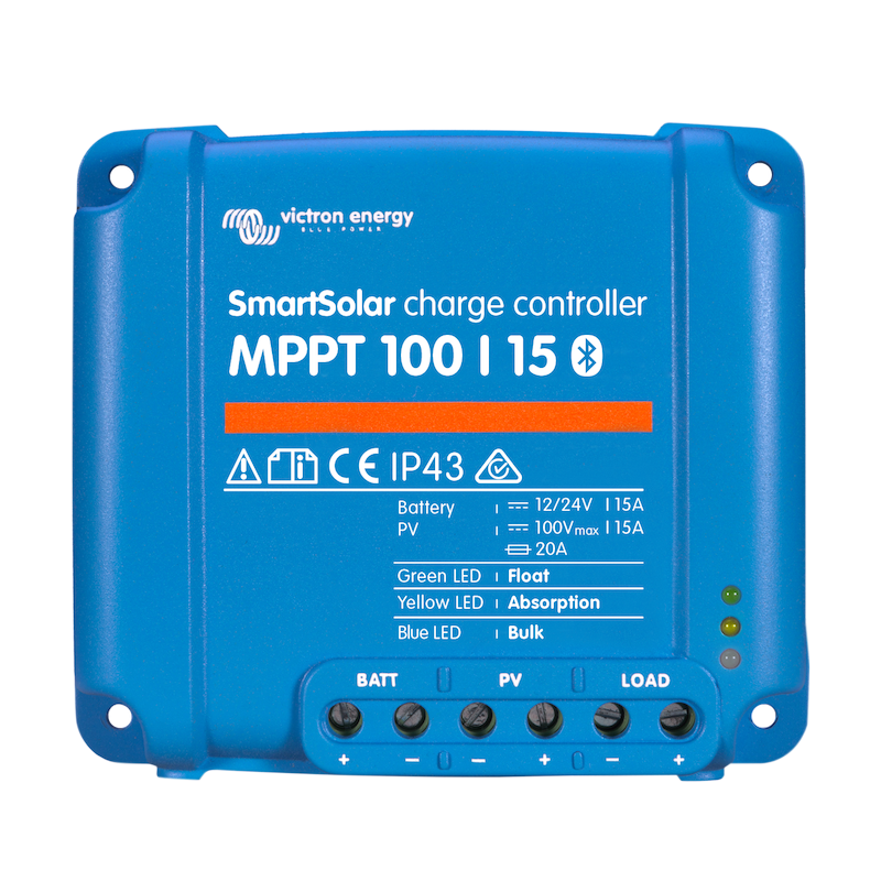 Victron Smart Solar MPPT 100/15 15 Amp Solar Charge Controller Regulator with Bluetooth