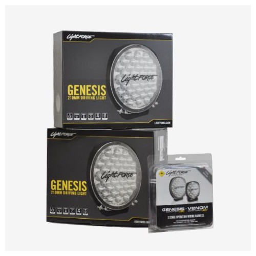 Lightforce DL210 Genesis LED Twin Pack with Bonus Harness