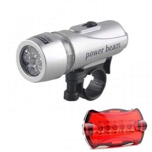 Bike Light 5 LED Waterproof Powerful Beam