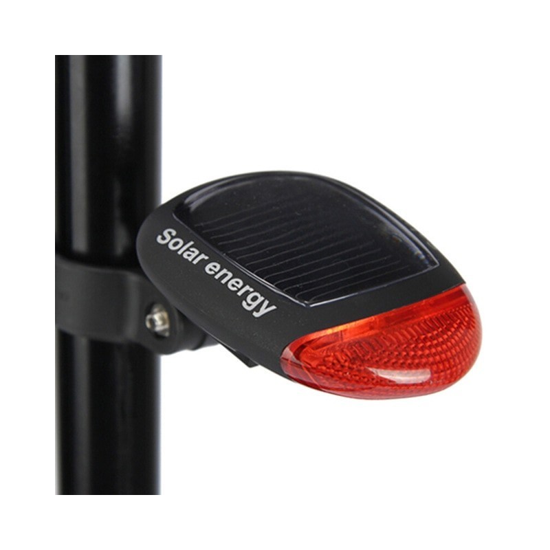 Solar Powered Adjustable LED Bike Tail Light