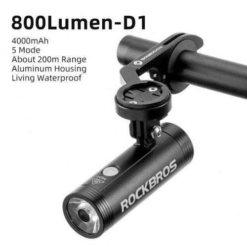 Bicycle Light USB Rechargeable LED 2000mAh