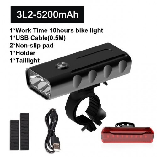 Bike Light 18000Lum USB Rechargeable