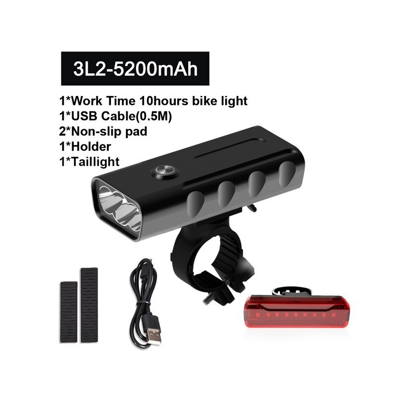 Bike Light 18000Lum USB Rechargeable