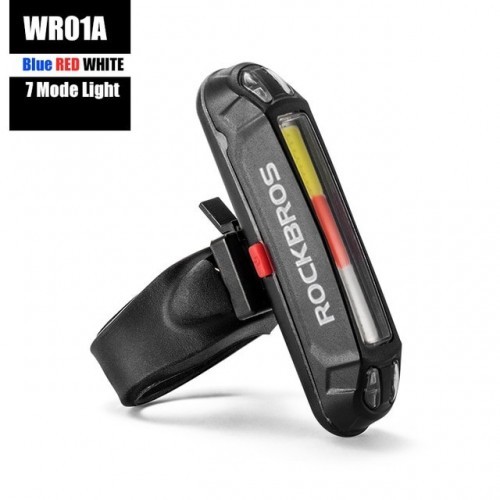 ROCKBROS Bike Rear Light Cycling USB Rechargeable Seatpost Fork Light MTB Rode Bicycle Super Bright Led Red Taillight Flashlight