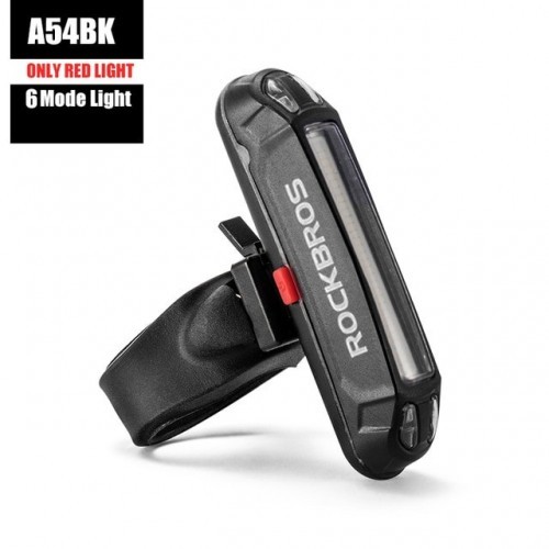 ROCKBROS Bike Rear Light Cycling USB Rechargeable Seatpost Fork Light MTB Rode Bicycle Super Bright Led Red Taillight Flashlight