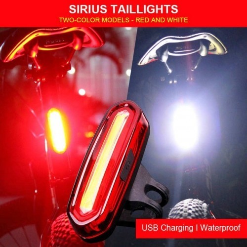 2020 New Rear Bike Light Taillight Safety Warning USB Rechargeable Bicycle Light Tail Lamp Comet LED Cycling Bicycle Light TSLM1