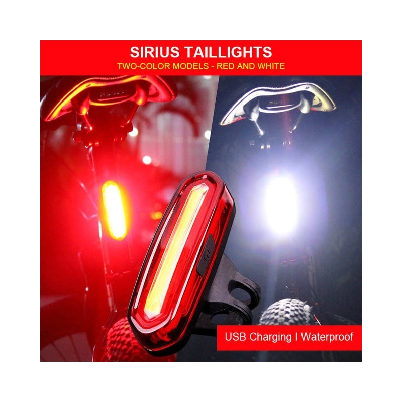 2020 New Rear Bike Light Taillight Safety Warning USB Rechargeable Bicycle Light Tail Lamp Comet LED Cycling Bicycle Light TSLM1