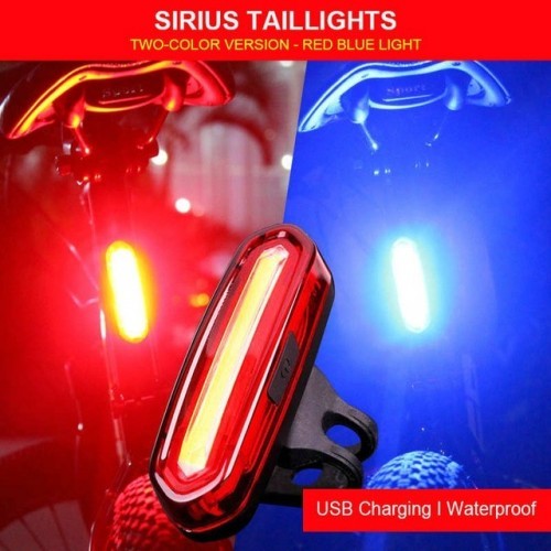 2020 New Rear Bike Light Taillight Safety Warning USB Rechargeable Bicycle Light Tail Lamp Comet LED Cycling Bicycle Light TSLM1
