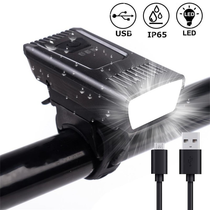 Super Bright USB Led Bike Bicycle Light Rechargeable Headlight Mountain Lamp