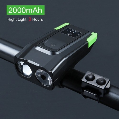 NEWBOLER Smart Induction Bicycle Lights 2 Holder Mount Chargeable Waterproof Bike Front Light LED Lamp Cycling Light With Horn
