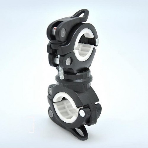 Multifunction Bike Bicycle Flashlight Holder 360 Degree Rotation Torch Mount LED Head Front Light Holder Clip for MTB Road Bike