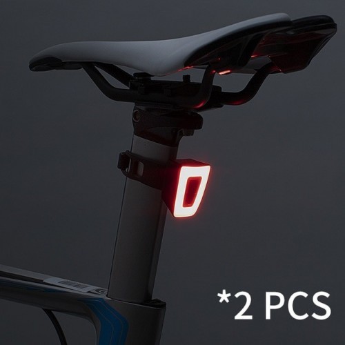 ROCKBROS Bike Light Waterproof Cycling Helmet Taillight Lantern For Bicycle LED USB Rechargeable Safety Night Riding Rear Light