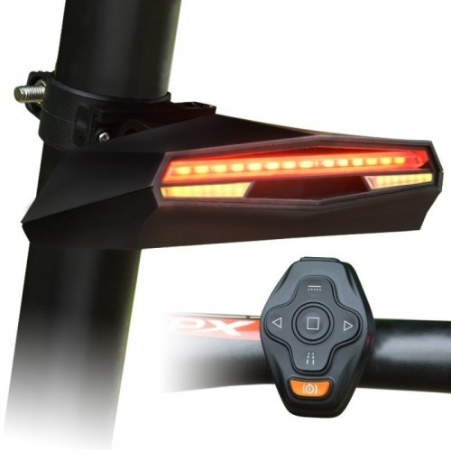 Bicycle Lights Bicycle Bike Rear LED Tail Light Wireless USB Remote Control Turn Signals laser Bicycle Accessories