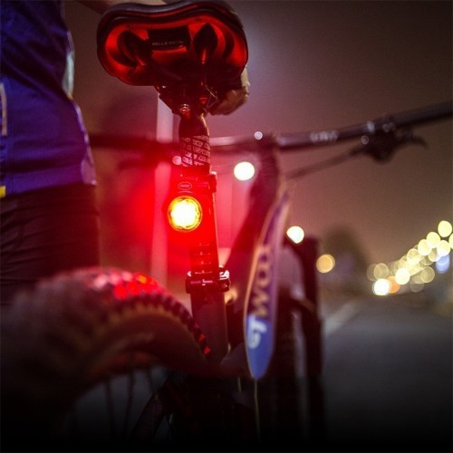 Brake Warning Bike Light Rear USB Rechargeable Bicycle Led Flash Rear Light For Bicycle Cycling Detachable WaterProof Taillight