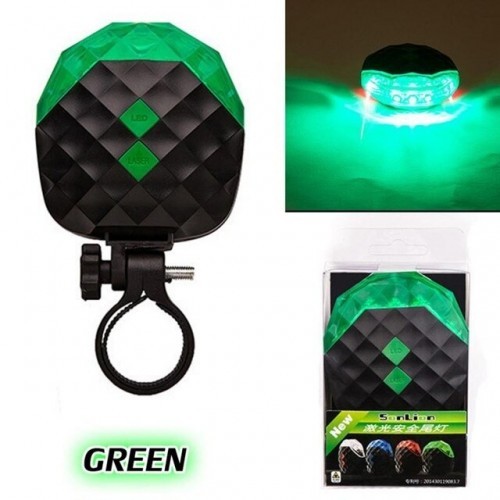 260 Degree Wide Ange Bicycle Rear Taillight 5mw Laser Light for MTB Bike Bicycle LED Taillight Warning Light Cycling Accessories