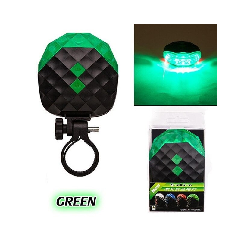 260 Degree Wide Ange Bicycle Rear Taillight 5mw Laser Light for MTB Bike Bicycle LED Taillight Warning Light Cycling Accessories