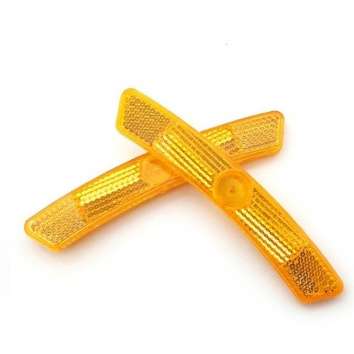 2PCS Bicycle Wheel Safety Spoke Reflector Bike Reflective Mount Clip MTB Warning Reflector Light
