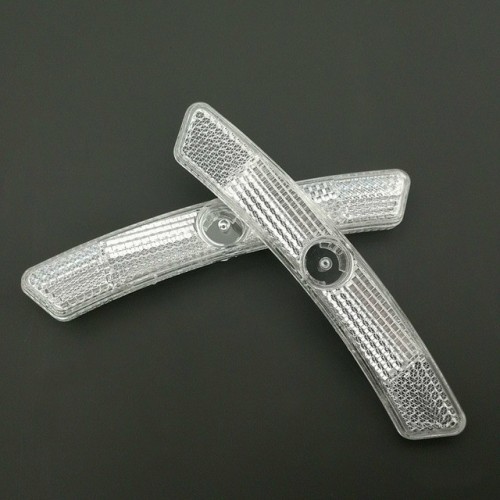 2PCS Bicycle Wheel Safety Spoke Reflector Bike Reflective Mount Clip MTB Warning Reflector Light