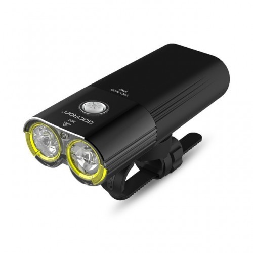 GACIRON Mountain/Speed Bike Light Front 1600 Lumens Bicycle Light Power Bank LED Waterproof USB Rechargeable Cycling Light Set