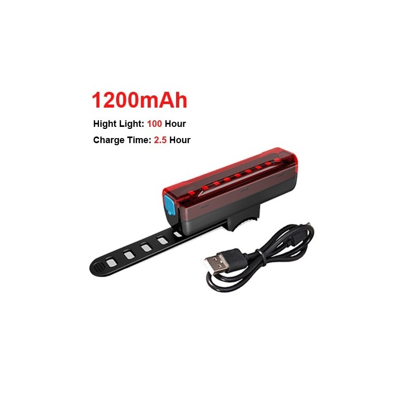 NEWBOLER Bike Bicycle Light Set USB Rechargeable LED Flashlight Waterproof Super Bright Headlight With Rear Light MTB Bike Light