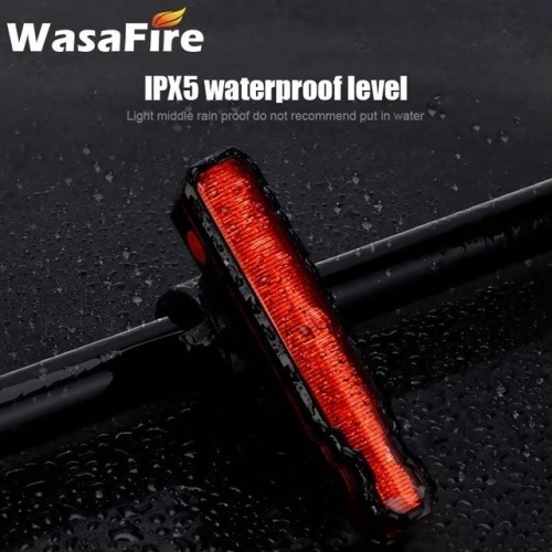 Waterproof Cycling Lamp Folding Laser Bike Light Front Rear Safety Warning Bicycle Light USB Rechargeable Bike Tail Rear Light
