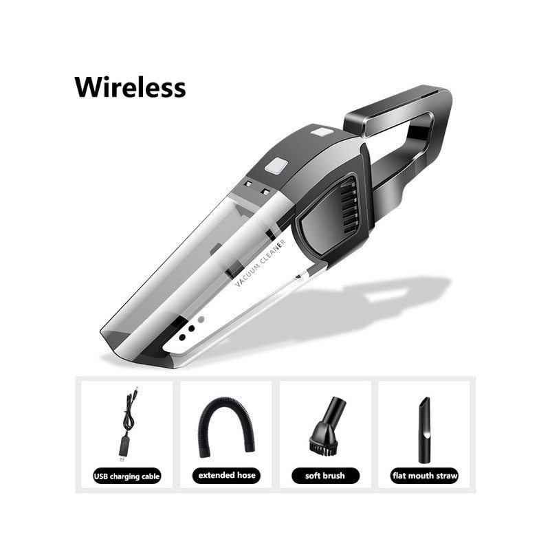 12V Car Vacuum Cleaner Handheld DC 12V 120W Cordless Wet and Dry Dual Use Portable Vacuums Cleaner For Boat, Car, RV, Caravan