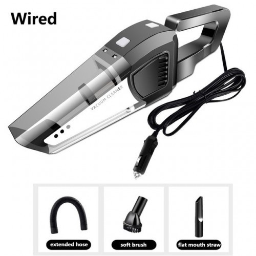12V Car Vacuum Cleaner Handheld DC 12V 120W Cordless Wet and Dry Dual Use Portable Vacuums Cleaner For Boat, Car, RV, Caravan