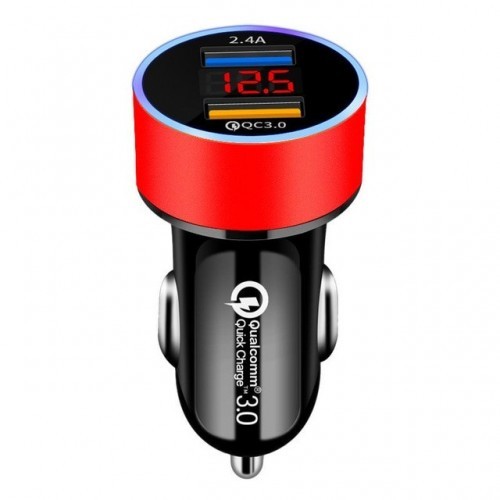 Dual USB Car Charger for iPhone XR XS Max Xiaomi Samsung Quick Charge 3.0 Fast Charging Car-Charger Phone Charger Adapter in car