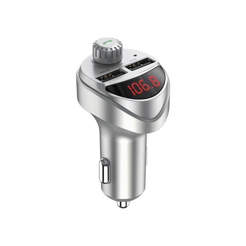 Car Charger FM Transmitter Bluetooth Car Audio MP3 Player TF Card Car Kit 3.4A Dual USB Car Phone Charger For Xiaomi Mi
