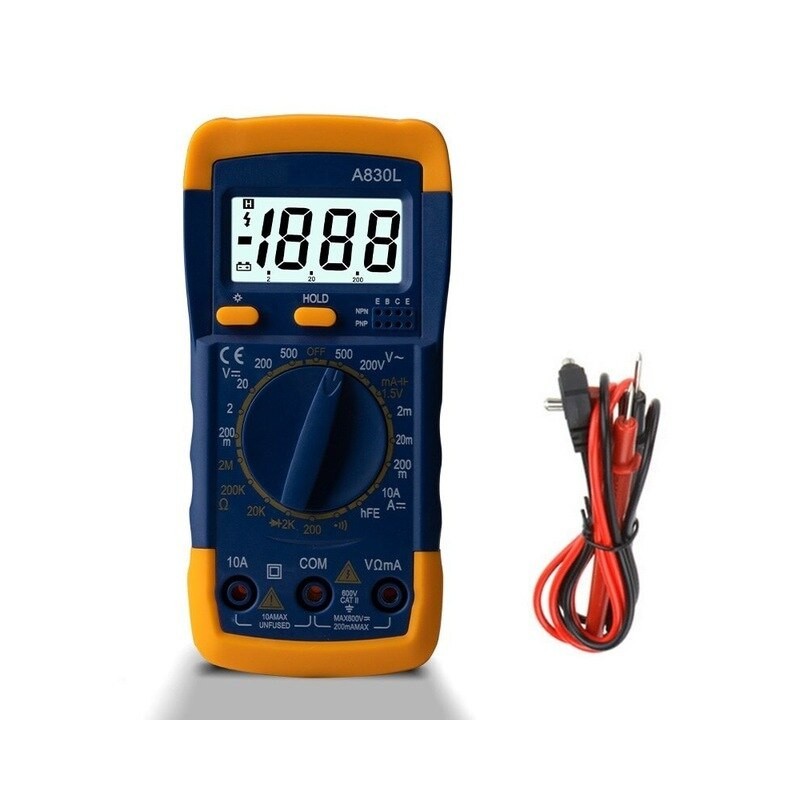 LCD Digital Multimeter AC DC Voltage Diode Frequency Multi tester Current Tester Luminous Display with Buzzer Function