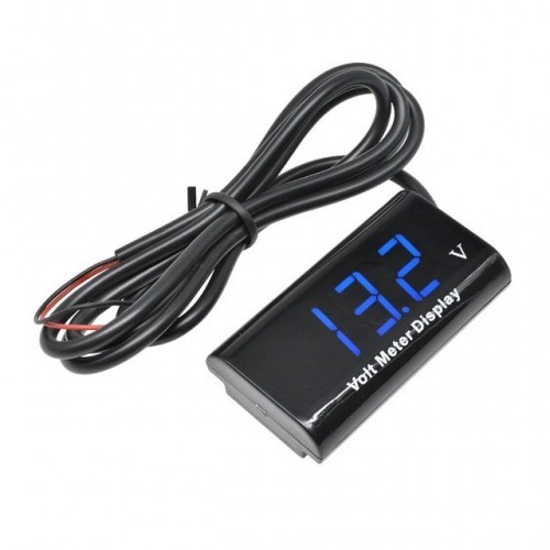 Tiny IPX6 Waterproof Digital LED Voltmeter Mini DC 8-18V For Caravan, RV, Car, Electric motorcycle Voltage meter Volt tester 5V 