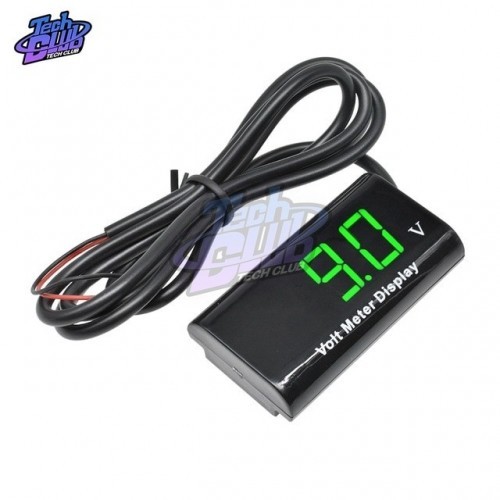 Tiny IPX6 Waterproof Digital LED Voltmeter Mini DC 8-18V For Caravan, RV, Car, Electric motorcycle Voltage meter Volt tester 5V 