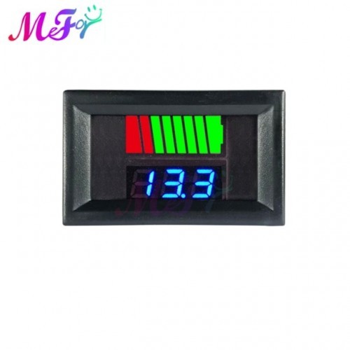 Car Battery Charge Level Indicator 12V 24V 36V 48V 60V 72V Lithium Battery Capacity Meter Tester Display LED Tester Voltmeter