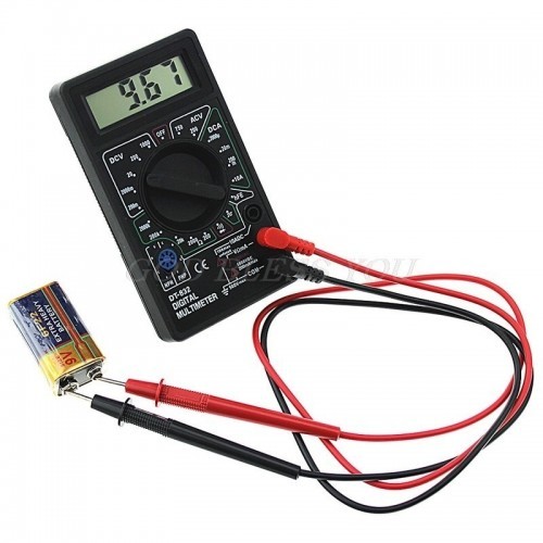 Professional Digital Multimeter LCD DC AC Voltmeter Ammeter Ohm Tester 
