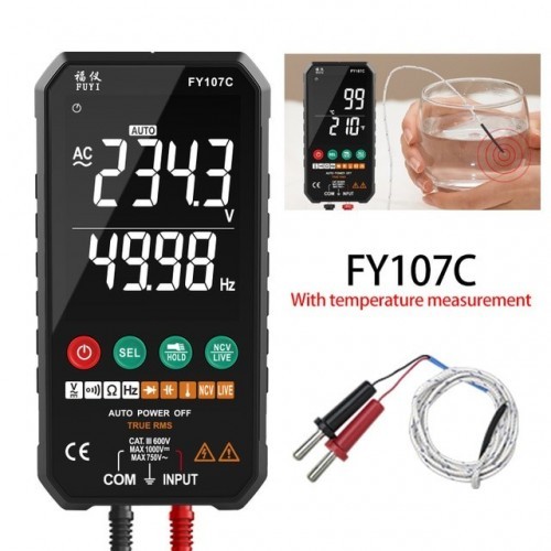 Fully Automatic Simple to use Digital Multimeter Ture RMS AC DC NCV Transistor Capacitor Temperature Voltage Smart Meter