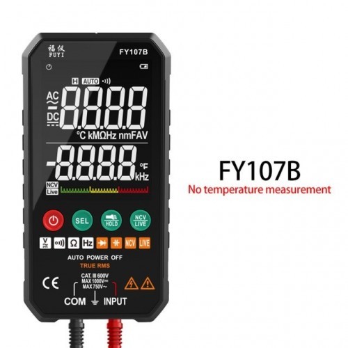 Fully Automatic Simple to use Digital Multimeter Ture RMS AC DC NCV Transistor Capacitor Temperature Voltage Smart Meter