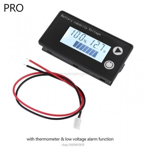 Battery Capacity Indicator DC 8V-100V Lead Acid Lithium LiFePO4 Car Motorcycle Voltmeter Voltage 12V 24V 48V 72V N12 20 Dropship