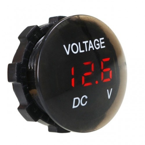DC 12V-24V Digital Voltage Meter Car Motorcycle Voltmeter Voltage Tester for Car Auto Motorcycle Boat ATV Truck