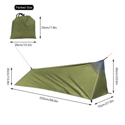 Ultralight Tent Outdoor Camping Sleeping Bag Ultralight Tent Lightweight Single Person Tent Backpacking Tent Outdoor Camping