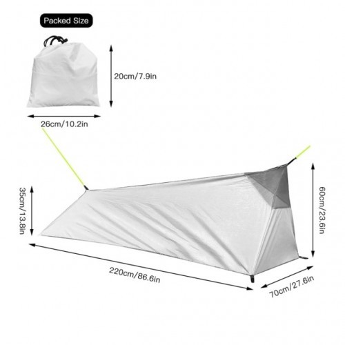 Ultralight Tent Outdoor Camping Sleeping Bag Ultralight Tent Lightweight Single Person Tent Backpacking Tent Outdoor Camping