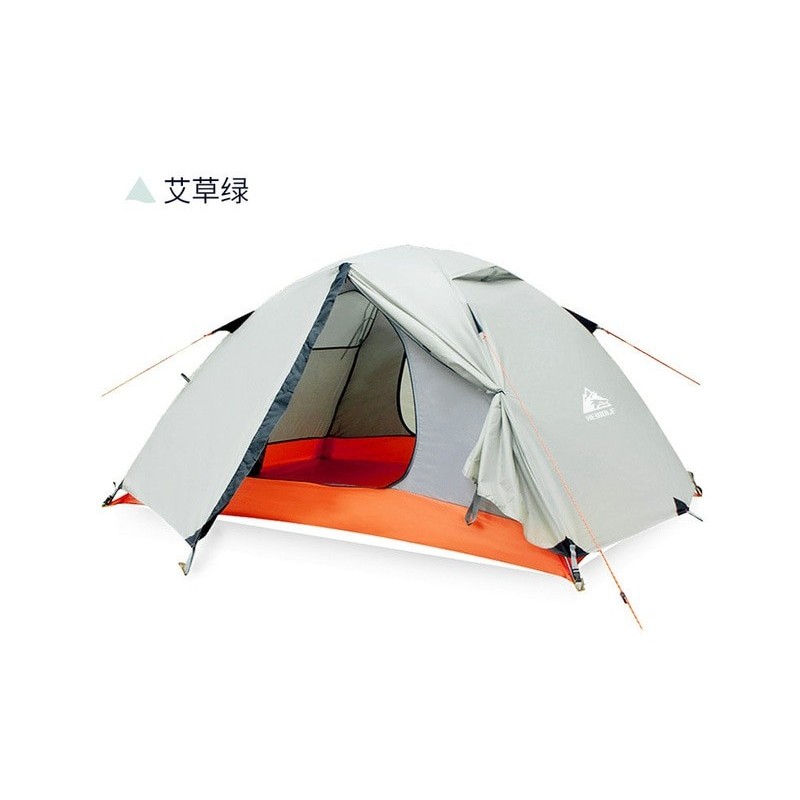 Hewolf 2 Person Waterproof Camping Tents For Outdoor Recreation Double Layer 4 Seasons Hiking Fishing Beach Tourist Tents