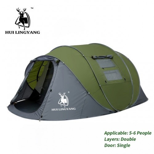 HUI LINGYANG throw tent outdoor automatic tents throwing pop up waterproof camping hiking tent waterproof large family tents